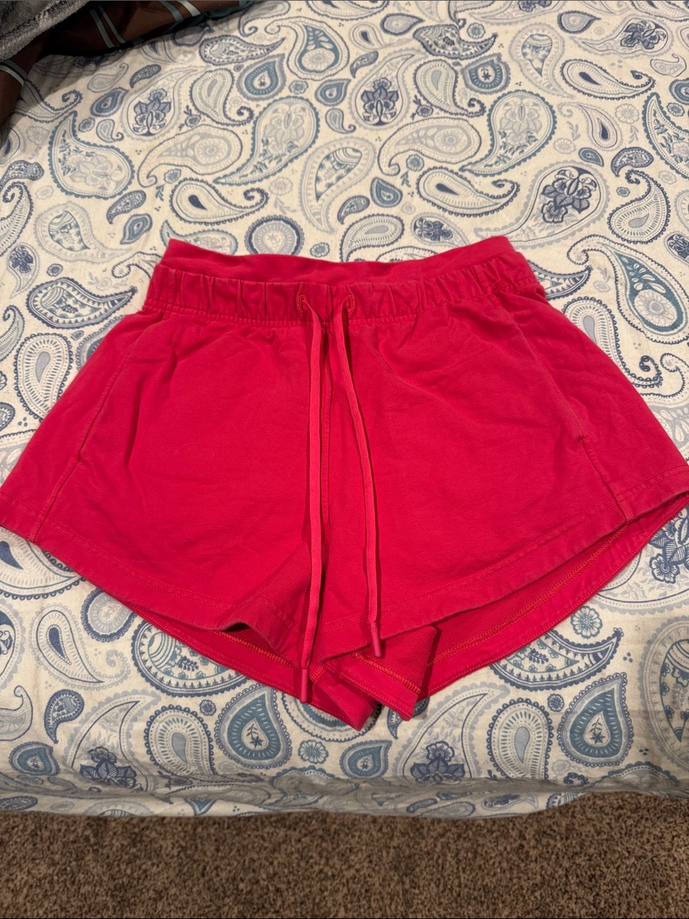 lululemon athletica Bright Pink Drawstring Athletic Shorts